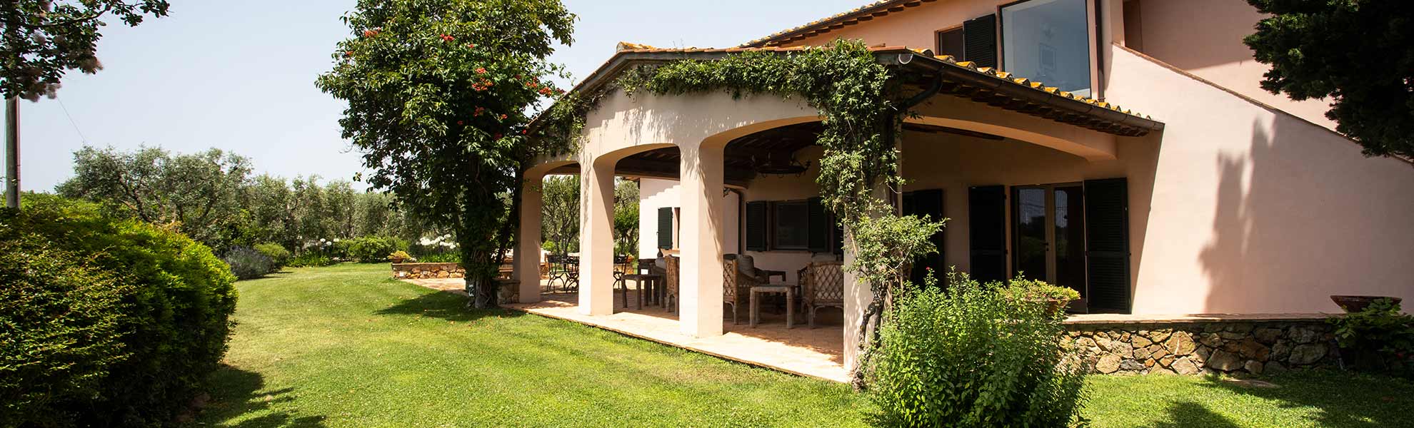 Particolare del patio del casale Agricola Il Ponte - Capalbio